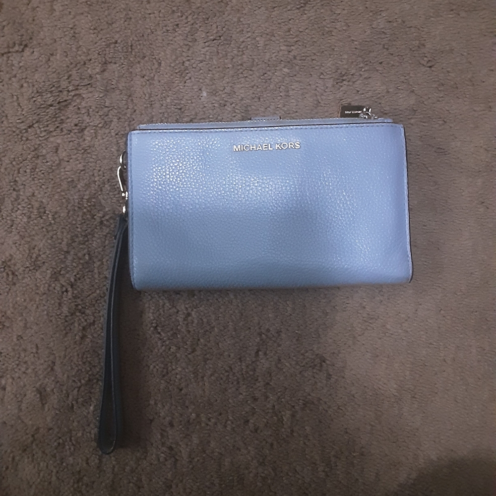 Michael Kors Light Blue Wristlet